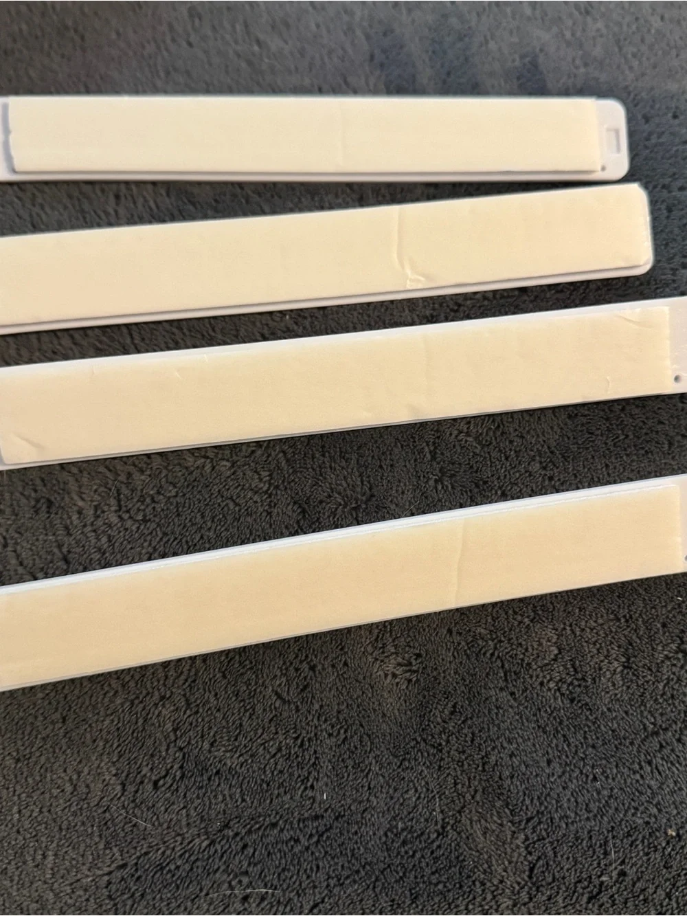 4 White Self Adhesive Necklace Organizer Holders 12 Peg Jewelry Hanger Wall moun